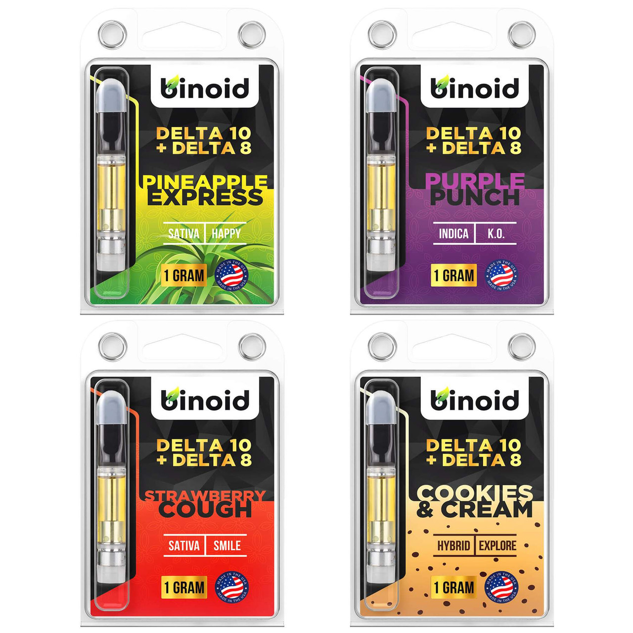 Binoid Delta 8 THC Vape Cartridges – Bundle Binoid Delta 8 THC Vape Cartridges – Bundle