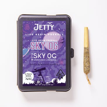 Sky OG x Sky OG UNREFINED Live Resin Infused Preroll 3 Pack (2.1g) Sky OG x Sky OG UNREFINED Live Resin Infused Preroll 3 Pack (2.1g)